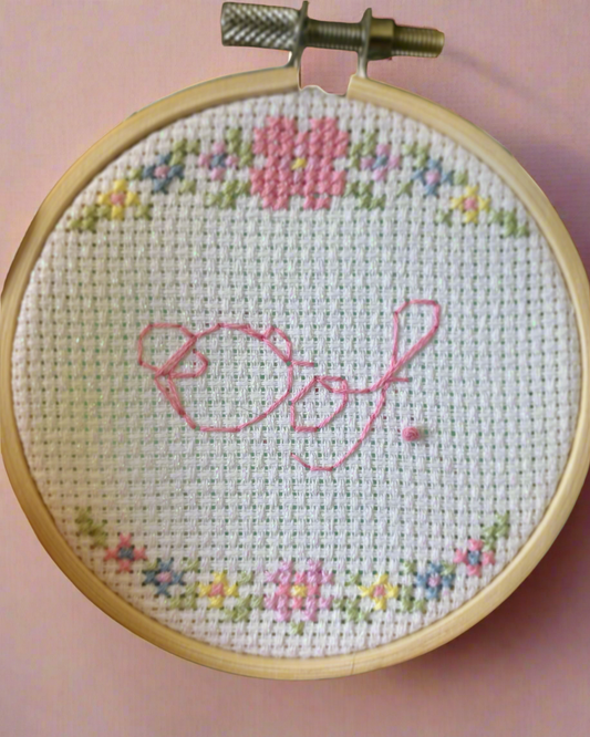 Oof. 3 inch Cross Stitch