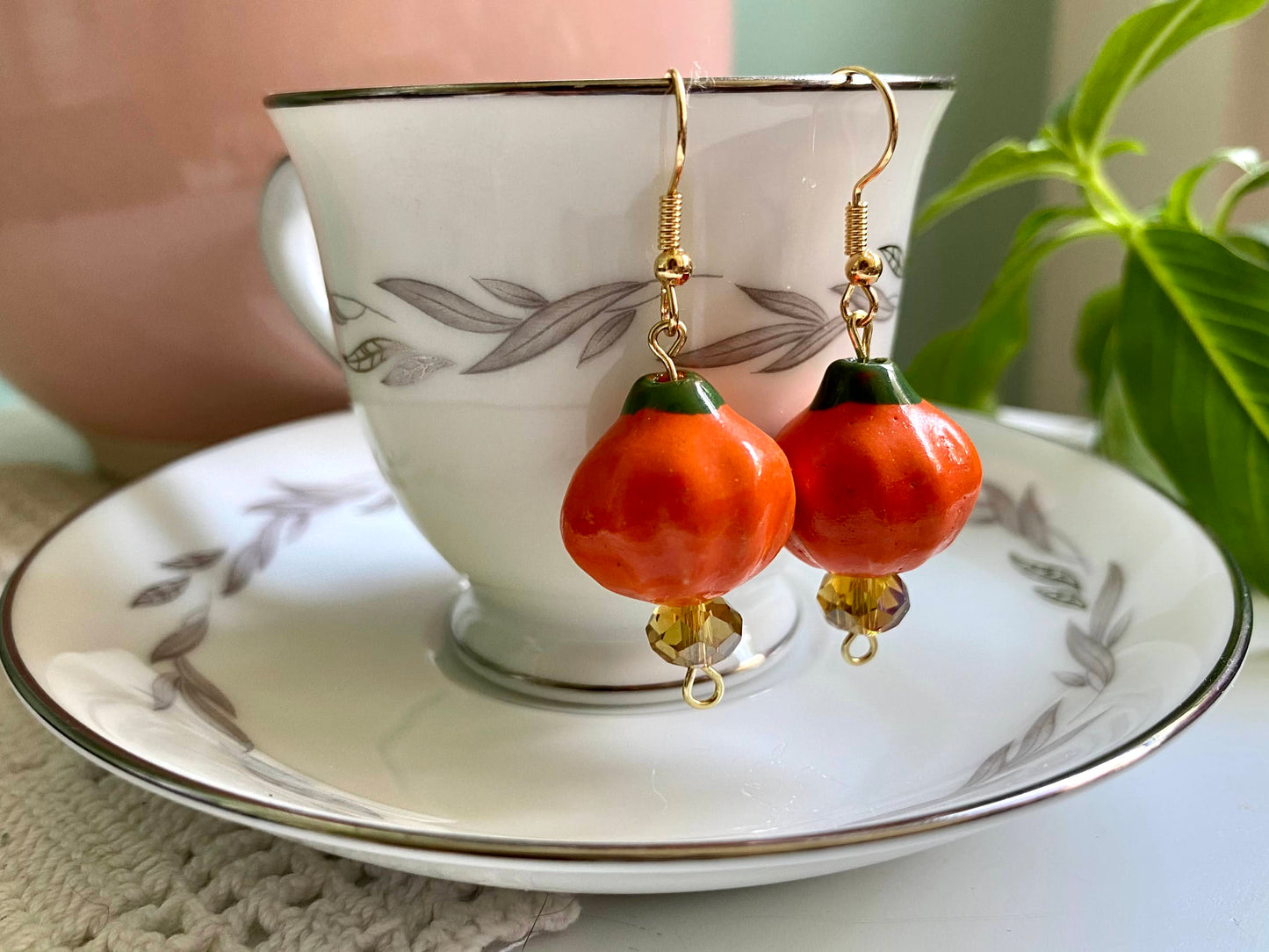 Pumpkin Earrings