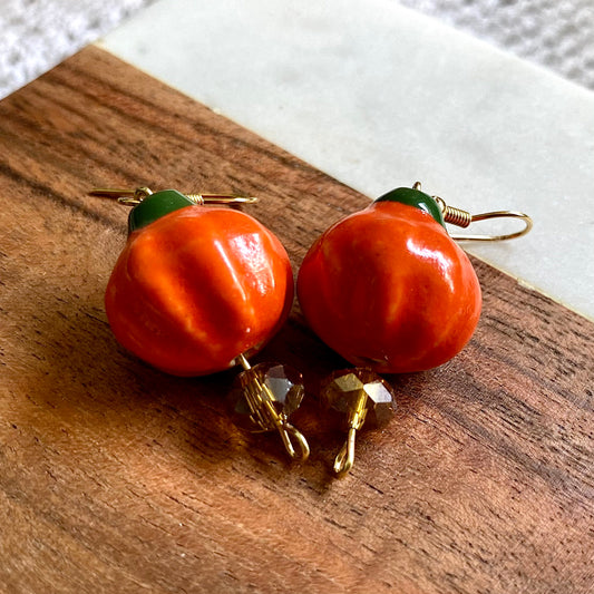 Pumpkin Earrings
